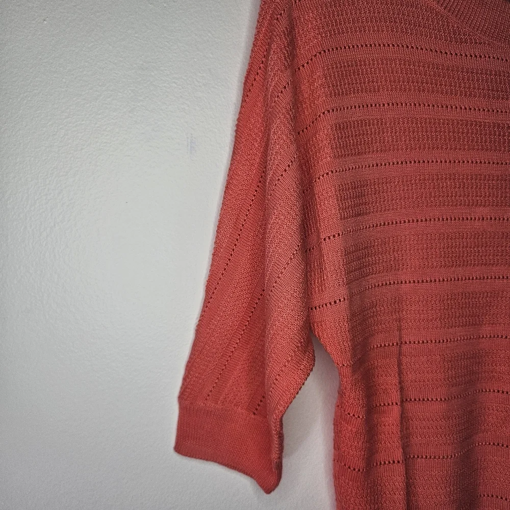 New York & Company Coral Crew Neck Sweater Sz XS - Picture 6 of 7